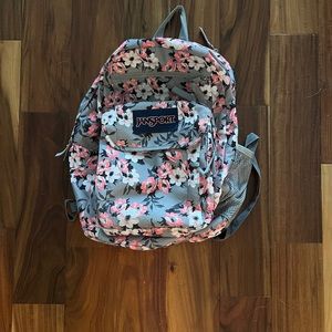 JanSport Coral Sparkle Pretty Posey Backpack